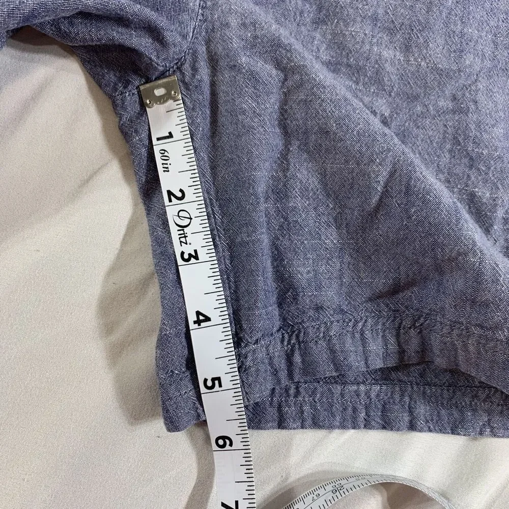 Boys‎ Tommy Bahama Light Blue Cotton Pull Up Shorts Size 7-8 (READ)
